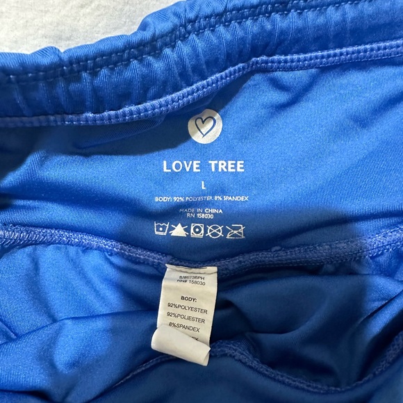 Blue High Rise Shorts - Picture 2 of 3